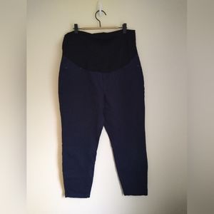 Navy maternity cropped dress leggings 14/32